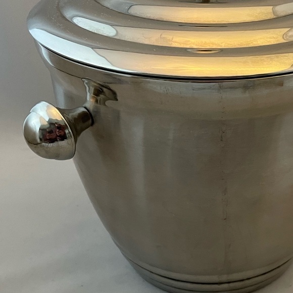 Lenox Brushed Silver Ice Bucket with Lid - Picture 12 of 14